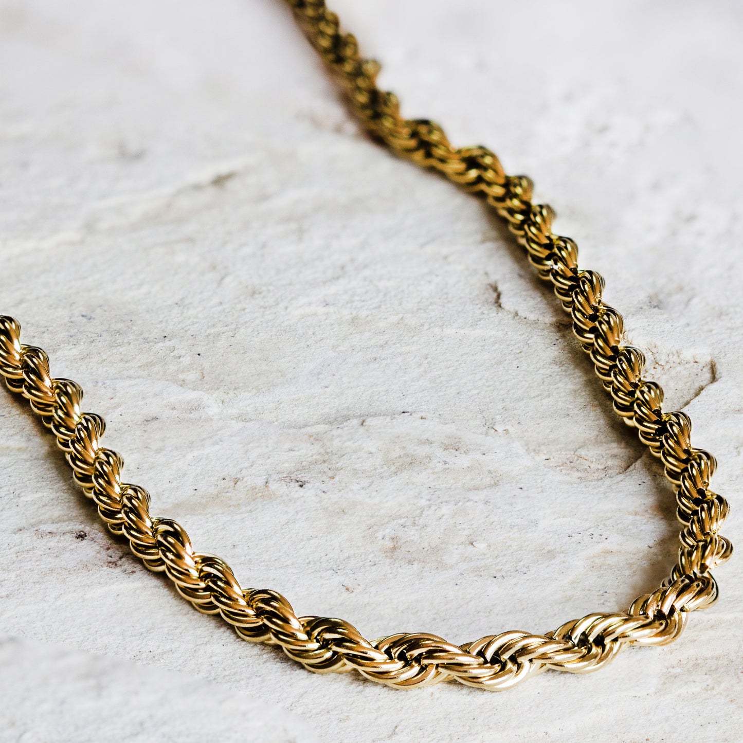 Classic twisted rope chain necklace in gold plating, Dahlia Jewels, a timeless piece of jewellery/jewelry, with free delivery in Nairobi, #gorgeouseveryday.