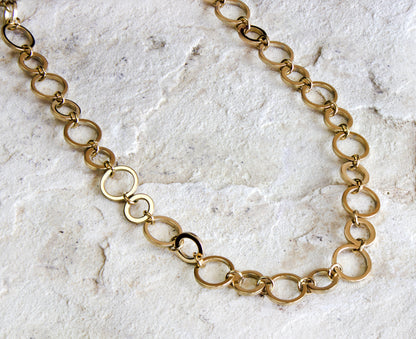 Gold-plated chunky chain necklace, a Dahlia Jewels masterpiece for an elegant look, shipped free within Nairobi, #gorgeouseveryday.